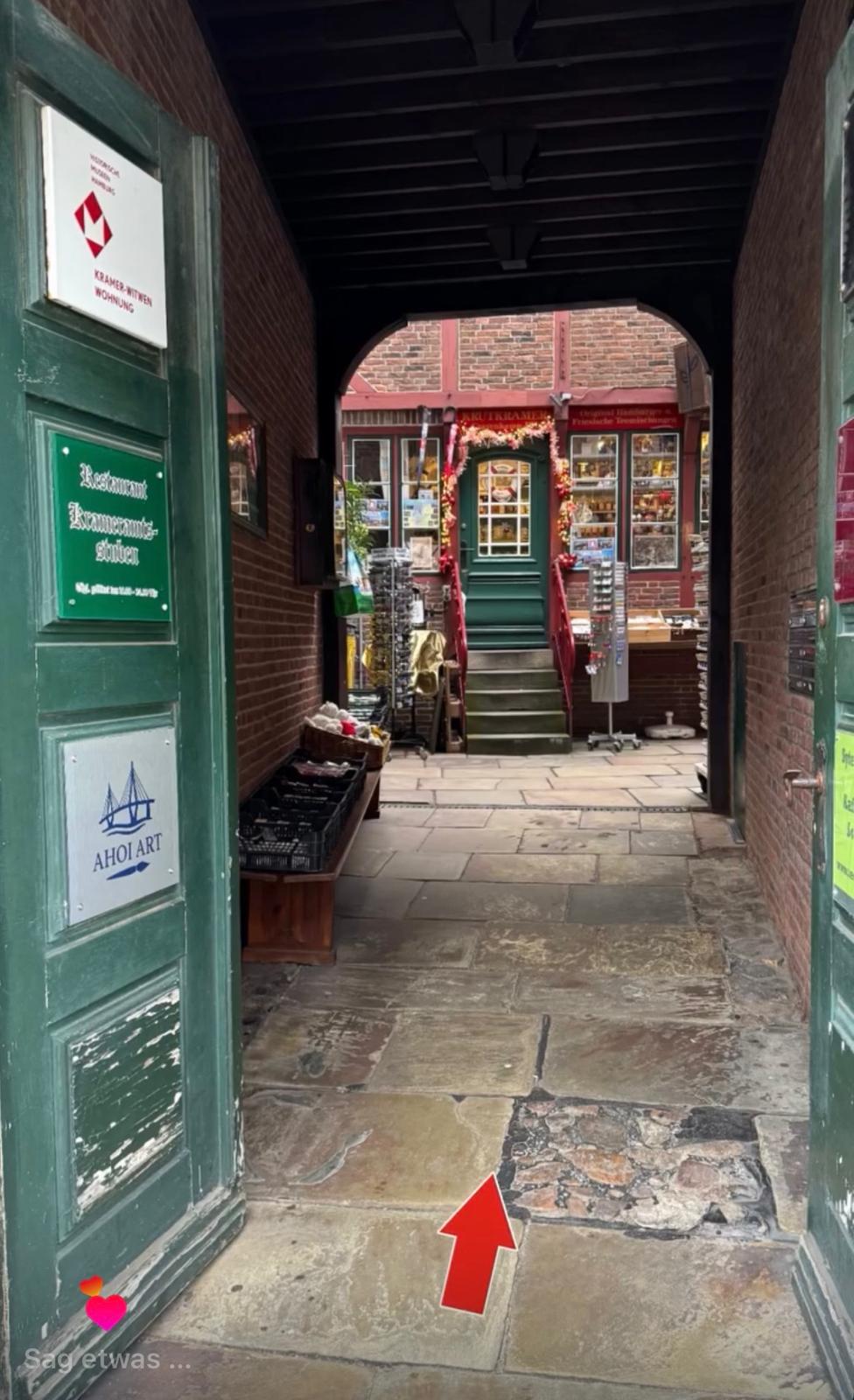 Innenhof der Krameramtsstuben in Hamburg